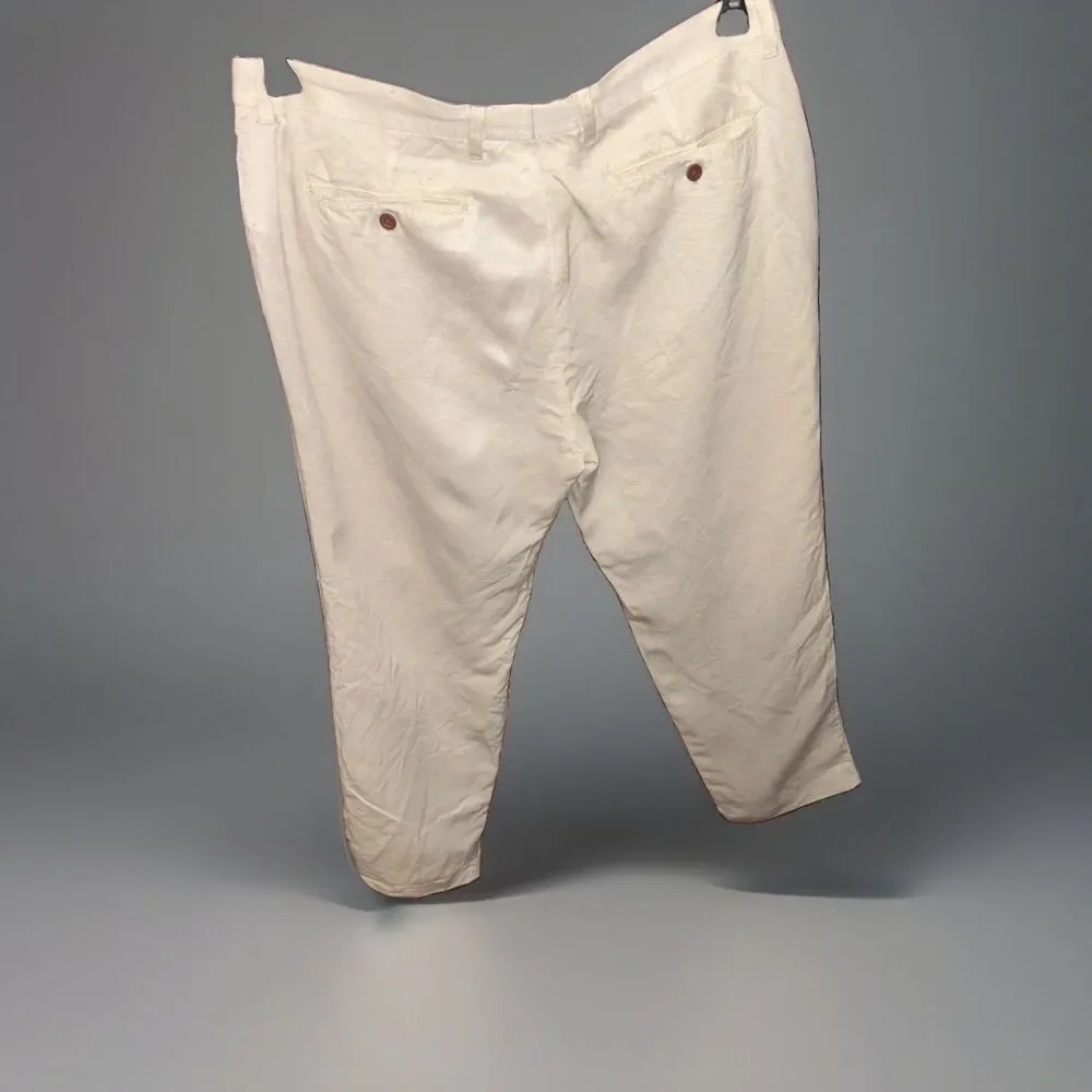 Tommy Bahama Mens Pants 36x32 Linen/Lyocell Blend Casual Lightweight D14